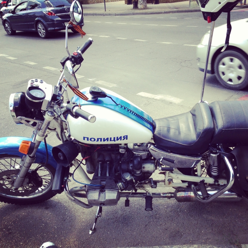 Впервые вижу в России полицейский мотоцикл